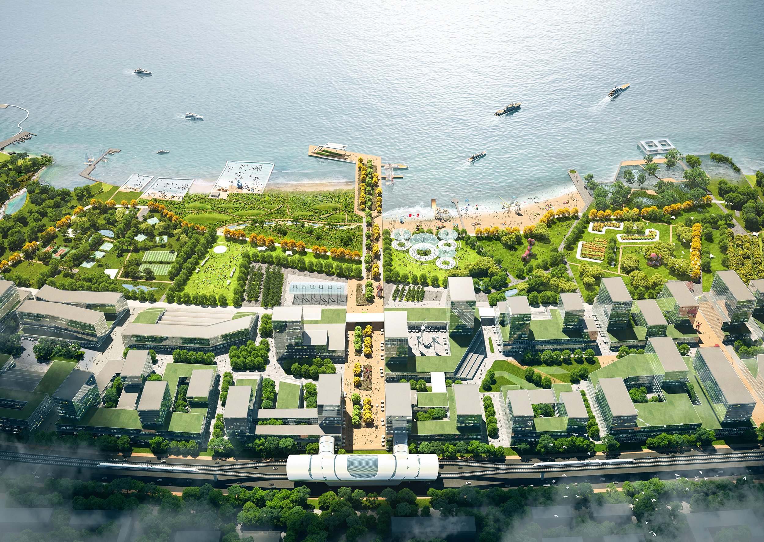 KCAP Win First Prize for Yantai Seafront Garden, in Shanghai
